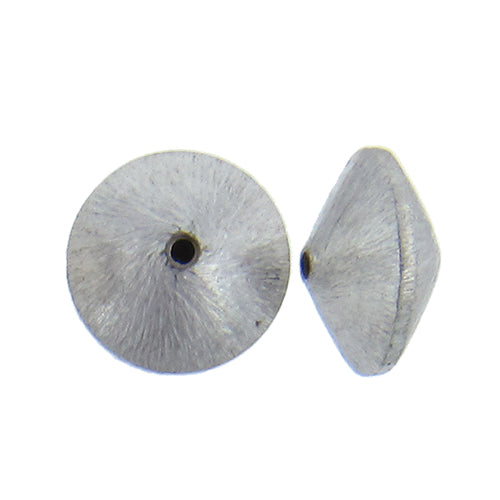 German Silver, 6.1mm Width by 10.1mm Length / Thickness, Round Bali Bead. Quantity Per Pack: 33 Pieces.