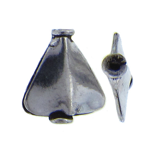 German Silver, 15.3mm Width by 14.0mm Length by 3.7mm Thickness, Flattened Diamond Bali Bead. Quantity Per Pack: 15 Pieces.