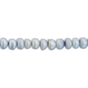 Light Gray, 9.5mm Width by 9.5mm Length by 6.0mm Height, Button Pearl Bead. Quantity per pack: 66 Pieces.