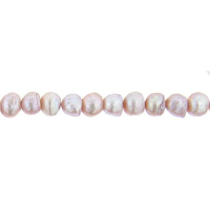 Cream Rose, 11.0mm Width by 10.5mm Length by 9.5mm Height, Potato Pearl Bead. Quantity per pack: 45 Pieces.