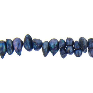 Deep Blue, 16.0mm Width by 11.0mm Length by 9.0mm Height, Baroque Pearl Bead. Quantity per pack: 53 Pieces.