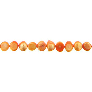 Bright Gold, 10.0mm Width by 7.0mm Length by 10.0mm Height, Button Pearl Bead. Quantity per pack: 41 Pieces.