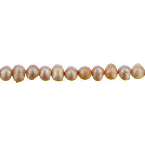 Crystal Gold, 8.0mm Width by 8.0mm Length by 7.0mm Height, Potato Pearl Bead. Quantity per pack: 62 Pieces.