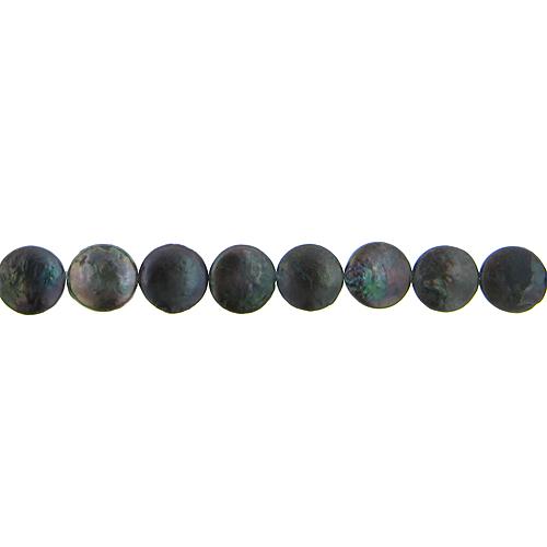 Deep Brown, 12.0mm Width by 4.5mm Length by 12.0mm Height, Coin Pearl Bead. Quantity per pack: 34 Pieces.