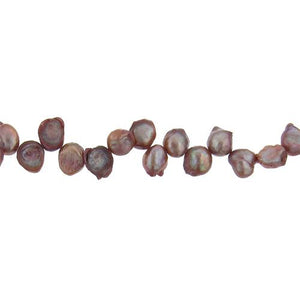 Almond Matte, 10.5mm Width by 7.0mm Length by 9.0mm Height, Potato Pearl Bead. Quantity per pack: 57 Pieces.