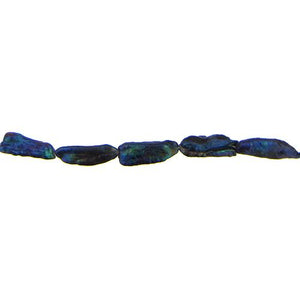 Iridescent, 9.0mm Width by 6.5mm Length by 23.0mm Height, Rice Pearl Bead. Quantity per pack: 19 Pieces.