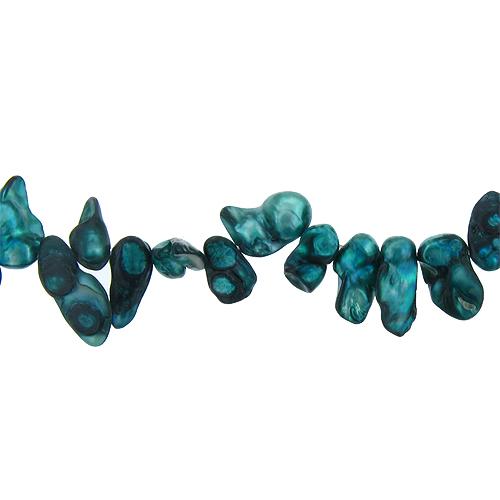 Blue, 10.0mm Width by 5.1mm Length by 17.5mm Height, Fantasy Pearl Bead. Quantity per pack: 51 Pieces.