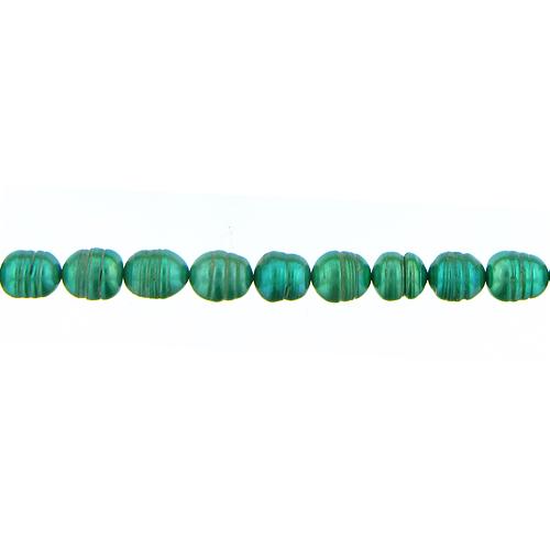 Tahitian Look, 9.5mm Width by 9.5mm Length by 13.0mm Height, Circled Pearl Bead. Quantity per pack: 31 Pieces.