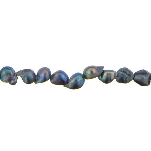 Light Blue, 10.0mm Width by 9.5mm Length by 12.0mm Height, Potato Pearl Bead. Quantity per pack: 40 Pieces.