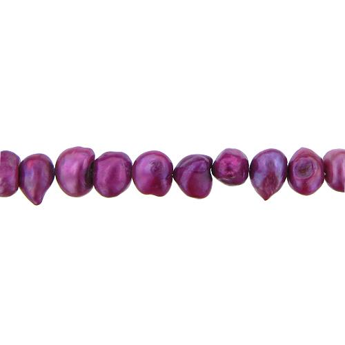 Magenta, 13.5mm Width by 10.5mm Length by 11.0mm Height, Potato Pearl Bead. Quantity per pack: 38 Pieces.