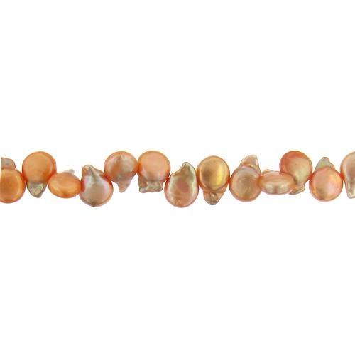 Orange, 9.0mm Width by 4.5mm Length by 11.5mm Height, Coin Pearl Bead. Quantity per pack: 54 Pieces.