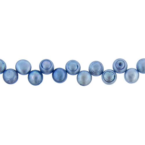 Light Blue, 11.0mm Width by 7.5mm Length by 11.0mm Height, Circled Pearl Bead. Quantity per pack: 47 Pieces.