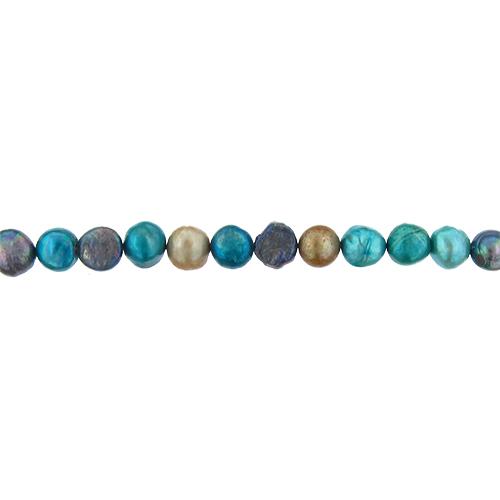 Multicolor, 10.0mm Width by 7.5mm Length by 10.0mm Height, Potato Pearl Bead. Quantity per pack: 43 Pieces.