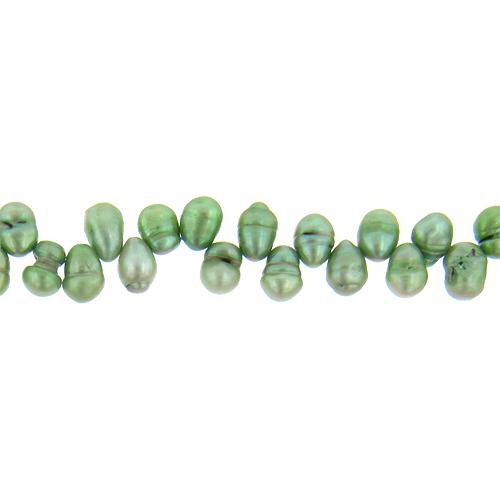 Light Green, 8.0mm Width by 6.5mm Length by 10.5mm Height, Circled Pearl Bead. Quantity per pack: 72 Pieces.