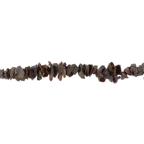 Bronze, 8.0mm Width by 6.0mm Length by 2.0mm Height, Keshi Pearl Bead. Quantity per pack: 236 Pieces.
