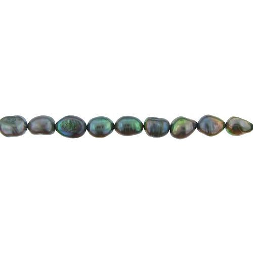 Dark Green, 9.5mm Width by 8.0mm Length by 8.0mm Height, Circled Pearl Bead. Quantity per pack: 51 Pieces.