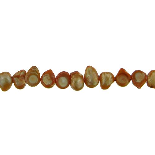 Bright Gold, 11.0mm Width by 5.5mm Length by 9.0mm Height, Potato Pearl Bead. Quantity per pack: 46 Pieces.