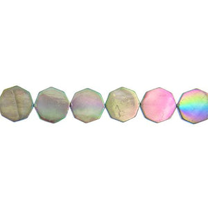 Deep Blue, 20.0mm Width by 4.0mm Length by 20.0mm Height, Octogon Shell Bead. Quantity per pack: 20 Pieces.