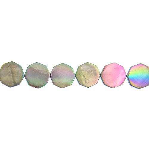 Deep Blue, 20.0mm Width by 4.0mm Length by 20.0mm Height, Octogon Shell Bead. Quantity per pack: 20 Pieces.