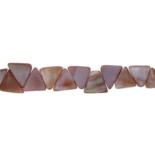 Light Brown, 11.5mm Width by 2.5mm Length by 12.0mm Height, Triangle Pearl Bead. Quantity per pack: 63 Pieces.