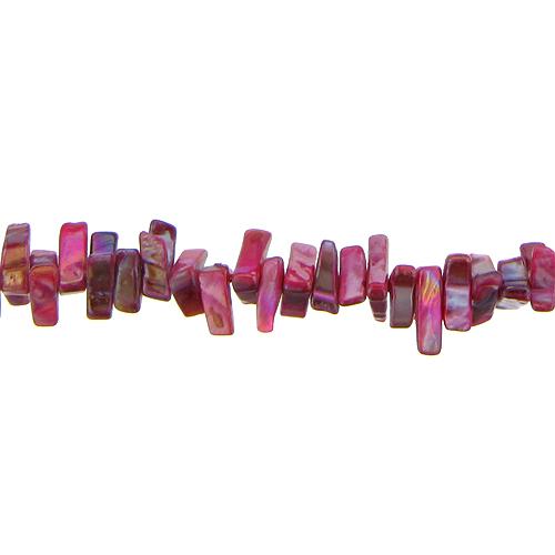 Magenta, 10.5mm Width by 4.0mm Length by 10.0mm Height, Branch Pearl Bead. Quantity per pack: 88 Pieces.
