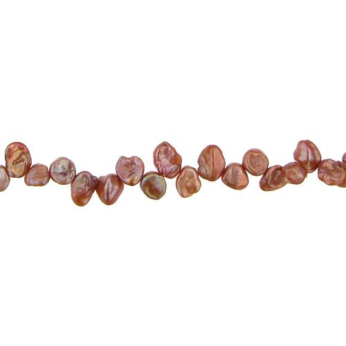 Apricot, 7.0mm Width by 4.0mm Length by 10.0mm Height, Petal Pearl Bead. Quantity per pack: 73 Pieces.