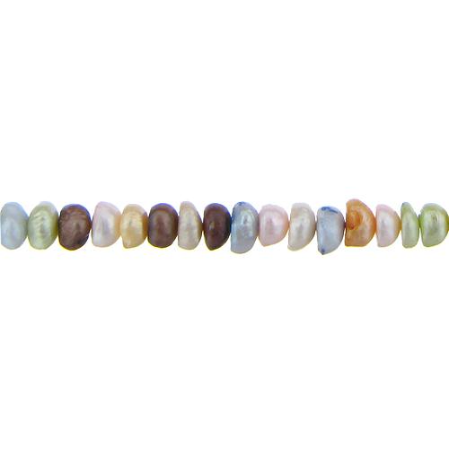 Pastel, 9.0mm Width by 8.5mm Length by 6.0mm Height, Potato Pearl Bead. Quantity per pack: 76 Pieces.