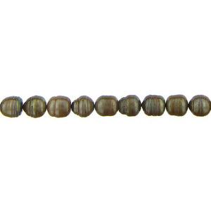 Powder Green, 9.0mm Width by 9.5mm Length by 9.5mm Height, Circled Pearl Bead. Quantity per pack: 47 Pieces.