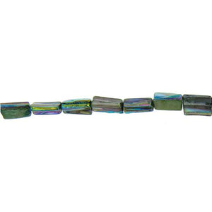 Green, 8.0mm Width by 7.5mm Length by 15.0mm Height, Branch Shell Bead. Quantity per pack: 26 Pieces.