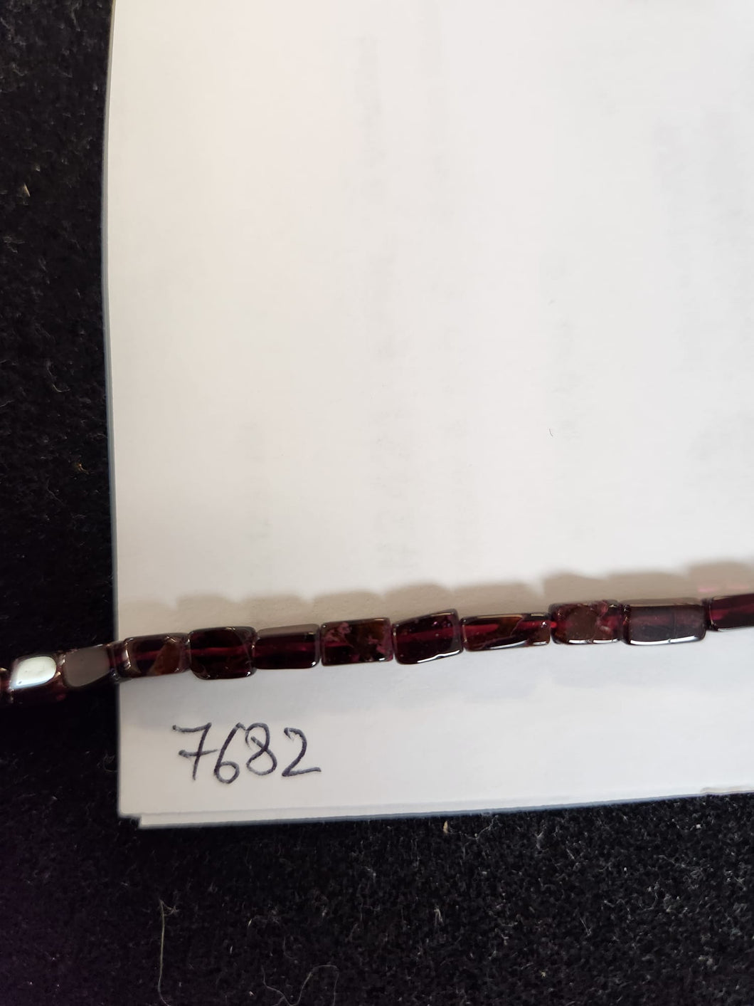 Garnet, 5.0mm Width by 2.0mm Length by 6.5mm Height, Diamond Stone Bead. Quantity per pack: 75 Pieces.