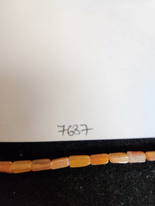 Carnelian, 4.1mm Width by 3.3mm Length by 8.6mm Height, Rectanglar Stone Bead. Quantity per pack: 43 Pieces.