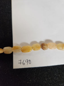 Citrine, 7.6mm Width by 4.5mm Length by 11.0mm Height, Oval Stone Bead. Quantity per pack: 43 Pieces.