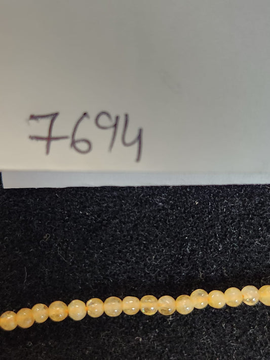 Citrine, 3.5mm Width / Length / Height, Round Stone Bead. Quantity per pack: 135 Pieces.