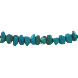 Turquoise, 9.3mm Width by 4.2mm Length by 15.9mm Height, Natural Stone Bead. Quantity per pack: 74 Pieces.