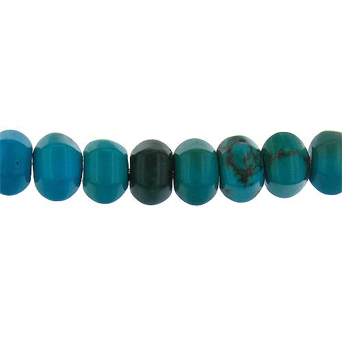 Turquoise, 6.3mm Width by 5.5mm Length by 8.8mm Height, Natural Stone Bead. Quantity per pack: 53 Pieces.