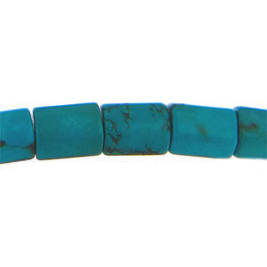 Turquoise, 11.4mm Width by 11.5mm Length by 15.5mm Height, Polygon Stone Bead. Quantity per pack: 26 Pieces.