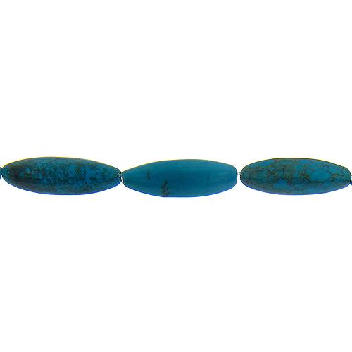 Turquoise, 15.0mm Width by 5.2mm Length by 29.9mm Height, Marquise Stone Bead. Quantity per pack: 17 Pieces.