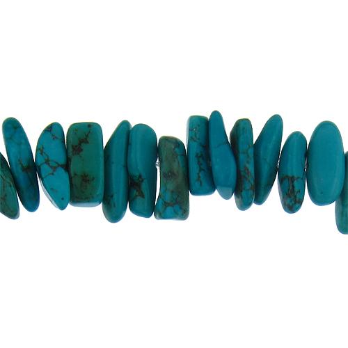 Turquoise, 11.9mm Width by 16.3mm Length by 6.3mm Height, Natural Stone Bead. Quantity per pack: 101 Pieces.