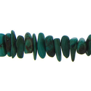 Turquoise, 7.3mm Width by 15.9mm Length by 6.5mm Height, Natural Stone Bead. Quantity per pack: 49 Pieces.