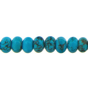 Turquoise, 12.1mm Width by 12.1mm Length by 8.7mm Height, Hexagon Stone Bead. Quantity per pack: 46 Pieces.