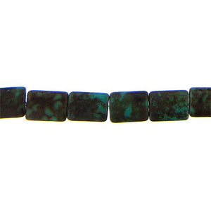 Turquoise, 10.0mm Width by 5.5mm Length by 13.5mm Height, Rectangular Stone Bead. Quantity per pack: 29 Pieces.