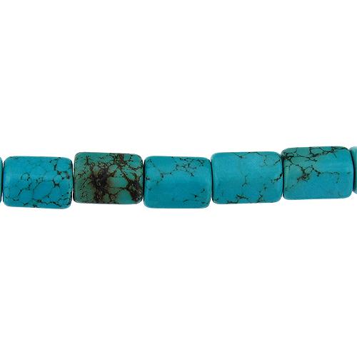 Turquoise, 11.7mm Width by 11.7mm Length by 15.4mm Height, Polygon Stone Bead. Quantity per pack: 26 Pieces.