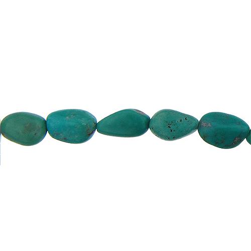 Turquoise, 8.6mm Width by 8.2mm Length by 16.3mm Height, Natural Stone Bead. Quantity per pack: 30 Pieces.