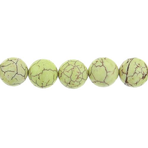 Malachite Turquoise, 14.0mm Width / Length / Height, Round Stone Bead. Quantity per pack: 30 Pieces.