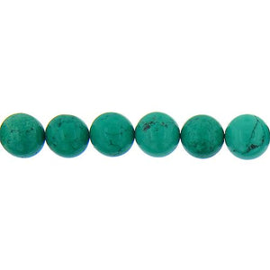 Turquoise, 14.0mm Width / Length / Height, Round Stone Bead. Quantity per pack: 28 Pieces.