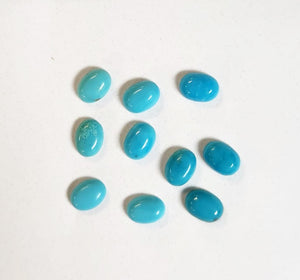 Turquoise oval loose Stone.American Sleeping Beauty Turquoise Size 6x8 mm Oval Turquoise Stone.