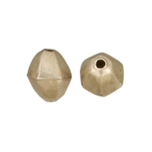 Fine Silver, Hill Tribe Bead, 11.7mm Width by 11.7mm Length by 15.3mm Height, Hexagon Bead. Quantity per pack: 4 Pieces.