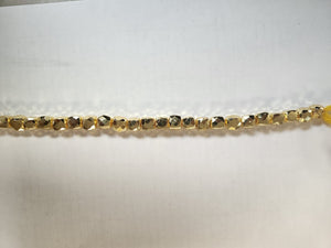 Gold Pyrite Faceted Square Shape Beads, Square Shape Beads, Gold Pyrite Faceted