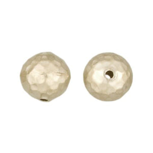 Fine Silver, Hill Tribe Bead, 13.3mm Width by 13.3mm Length by 13.3mm Height, Faceted Round Bead. Quantity per pack: 3 Pieces.