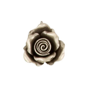 Fine Silver, Hill Tribe, 21.6mm Width by 12.8mm Length by 22.6mm Height, Rose Pendant. Quantity Per Pack: 1 Piece.